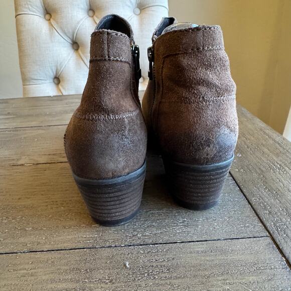 Josef Seibel US Size 6-6.5 EU 37 Daphne 09 Suede Ankle Boot Zip Side Block Heel - Picture 3 of 16